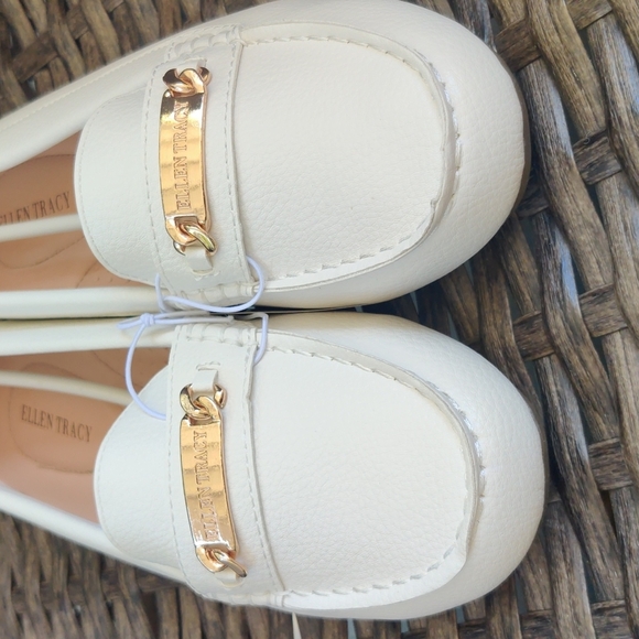 Ellen Tracy Women's Charliee Slip on Loafers Ivory White,New  without bo… - Picture 5 of 13